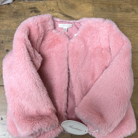 Miniclasix Faux Fur Jacket - 18-24m NWT! - Picture 2 of 6